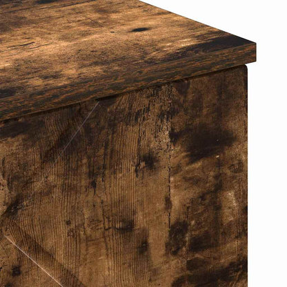 vidaXL Badezimmerschrank mit Tür Geräucherte Eiche 30 x 31,5 x 61 cm
