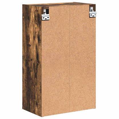 vidaXL Badezimmerschrank mit Tür Geräucherte Eiche 30 x 31,5 x 61 cm