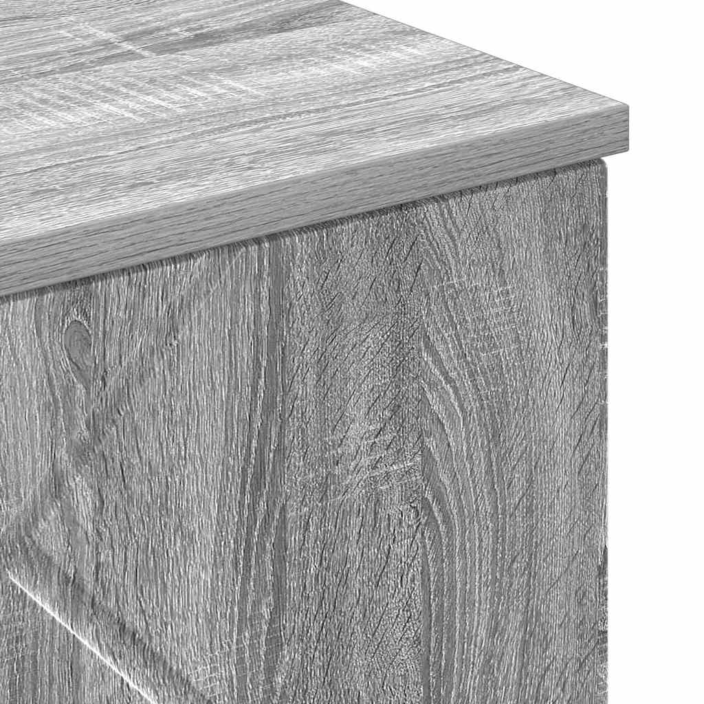vidaXL Badezimmerschrank Wandmontiert Graues Sonoma 30 x 31,5 x 61 cm