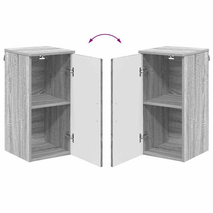 vidaXL Badezimmerschrank Wandmontiert Graues Sonoma 30 x 31,5 x 61 cm