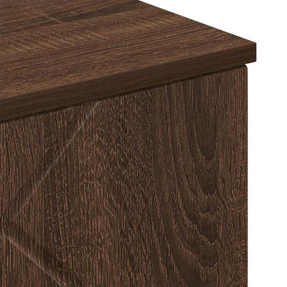 vidaXL Badezimmerschrank mit Tür Braun Eichen-Optik 30 x 31,5 x 61 cm