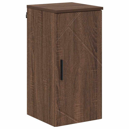 vidaXL Badezimmerschrank mit Tür Braun Eichen-Optik 30 x 31,5 x 61 cm