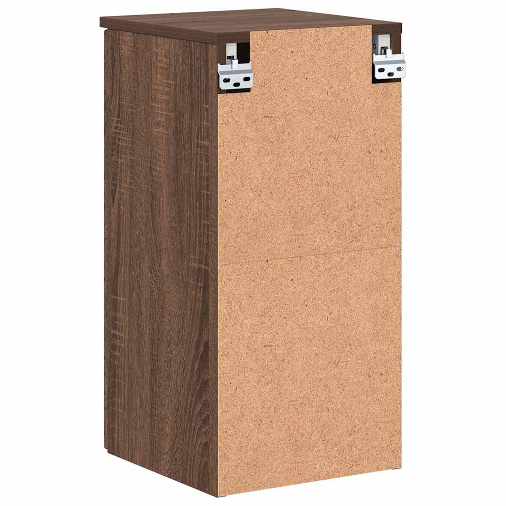 vidaXL Badezimmerschrank mit Tür Braun Eichen-Optik 30 x 31,5 x 61 cm