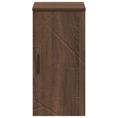 vidaXL Badezimmerschrank mit Tür Braun Eichen-Optik 30 x 31,5 x 61 cm