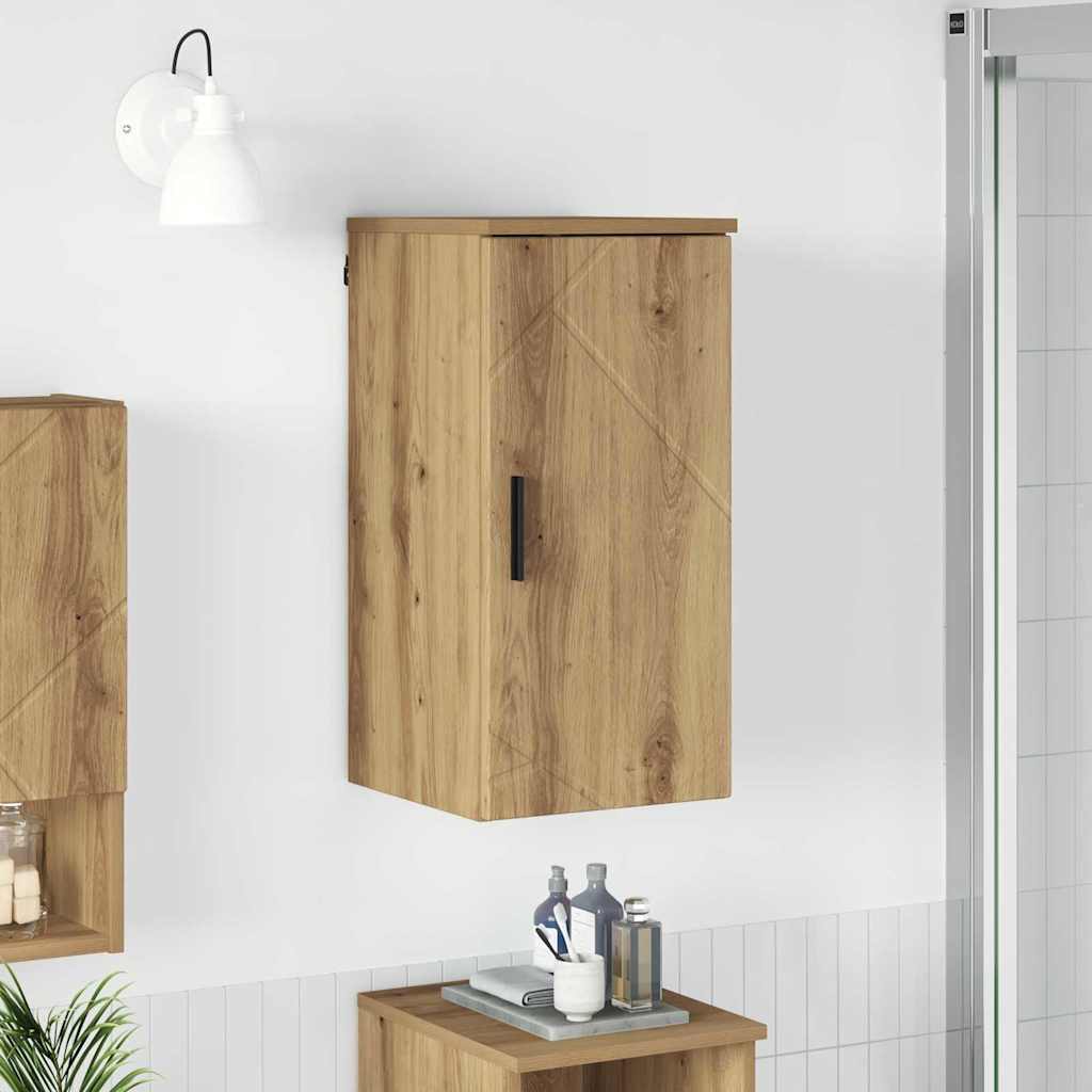 Badezimmerschrank Wandmontiert Artisan-Eiche 30 x 31,5 x 61 cm