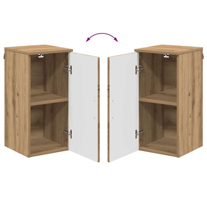 vidaXL Badezimmerschrank Wandmontiert Artisan-Eiche 30 x 31,5 x 61 cm