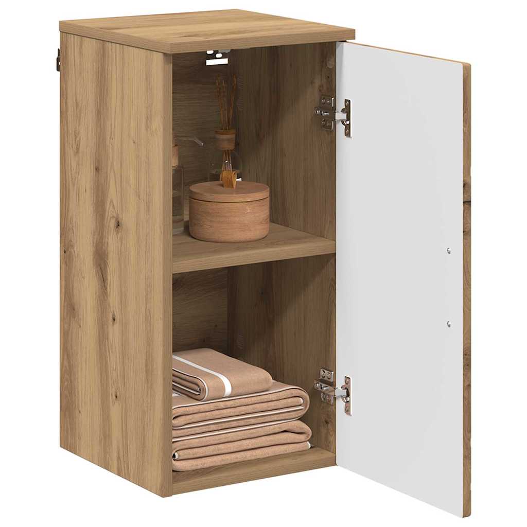 Badezimmerschrank Wandmontiert Artisan-Eiche 30 x 31,5 x 61 cm