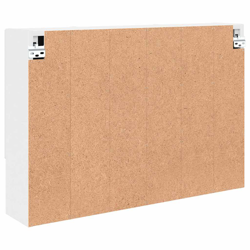 vidaXL Armoire de toilette murale blanc 80 x 17 x 55 cm bois d'ingénierie
