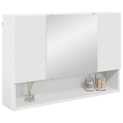 vidaXL Armoire de toilette murale blanc 80 x 17 x 55 cm bois d'ingénierie