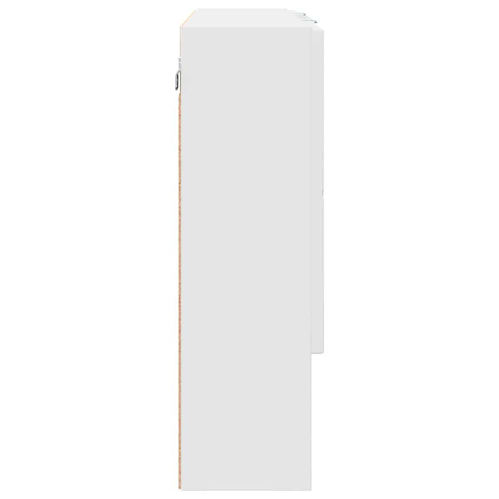 vidaXL Armoire de toilette murale blanc 80 x 17 x 55 cm bois d'ingénierie