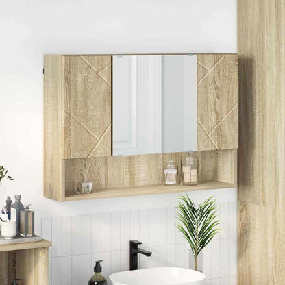 vidaXL Armoire de toilette chêne sonoma 80 x 17 x 55 cm Bois d'ingénierie