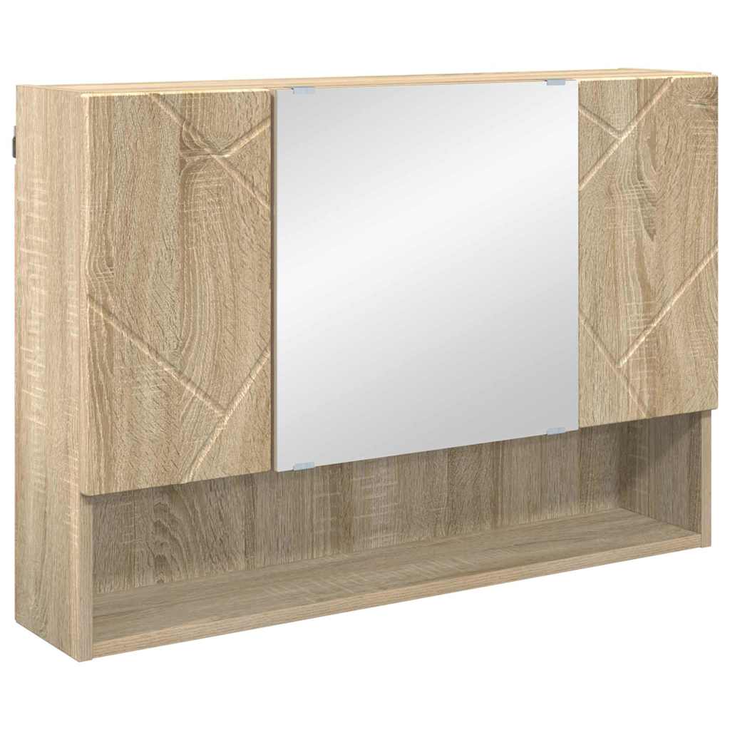 vidaXL Armoire de toilette chêne sonoma 80 x 17 x 55 cm Bois d'ingénierie