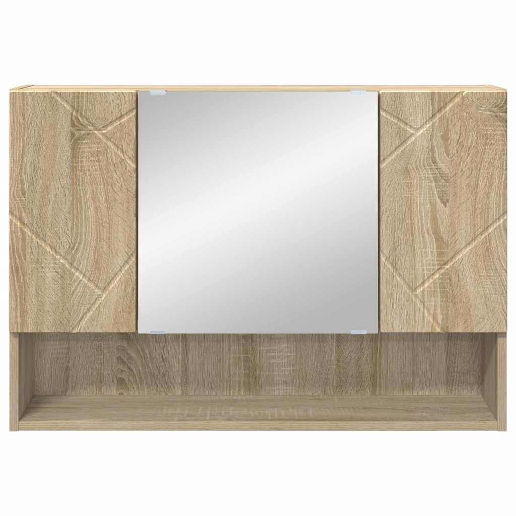 vidaXL Armoire de toilette chêne sonoma 80 x 17 x 55 cm Bois d'ingénierie
