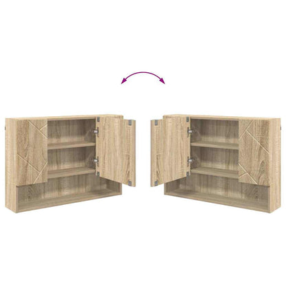 vidaXL Armoire de toilette chêne sonoma 80 x 17 x 55 cm Bois d'ingénierie