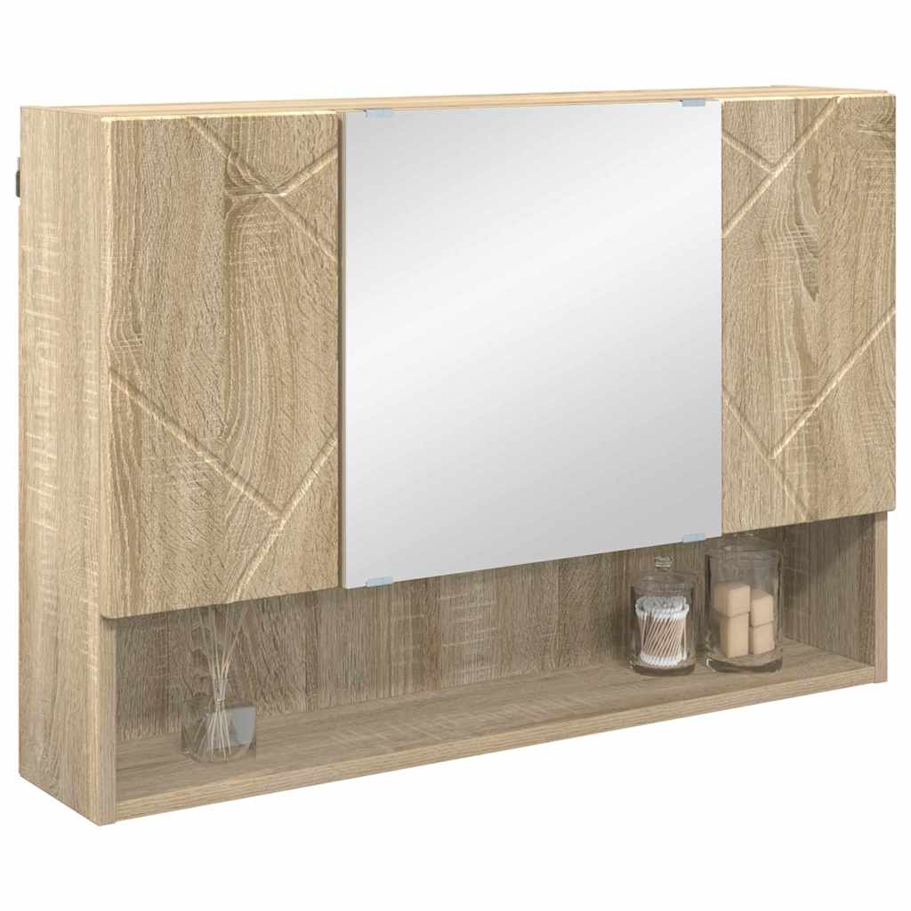 vidaXL Armoire de toilette chêne sonoma 80 x 17 x 55 cm Bois d'ingénierie