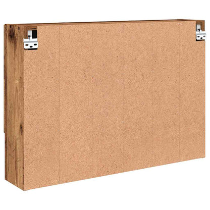 vidaXL Armoire de toilette avec porte en bois de récupération 80 x 17 x 55 cm Bois d'ingénierie
