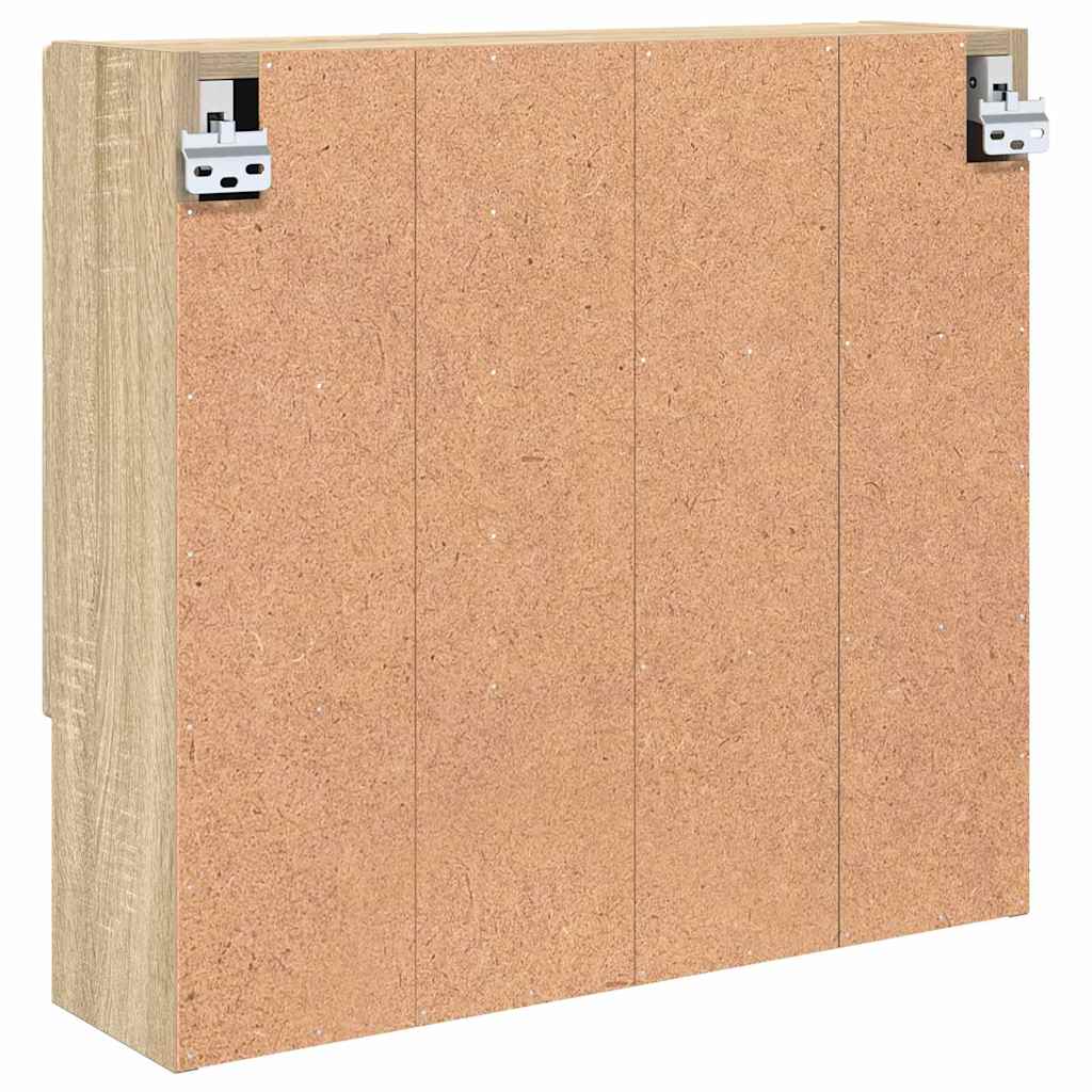vidaXL Spiegelschrank Sonoma-Eiche 59 x 17 x 55 cm Holzwerkstoff