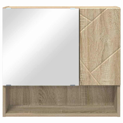 vidaXL Spiegelschrank Sonoma-Eiche 59 x 17 x 55 cm Holzwerkstoff