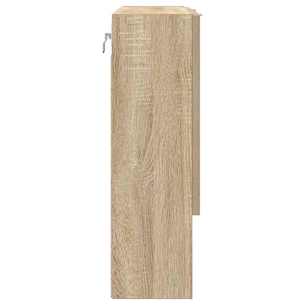 vidaXL Spiegelschrank Sonoma-Eiche 59 x 17 x 55 cm Holzwerkstoff