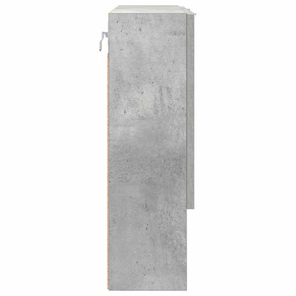 vidaXL Spiegelschrank mit Tür Beton Grau 59 x 17 x 55 cm Holzwerkstoff