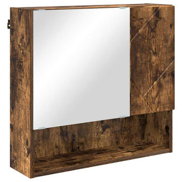 vidaXL Spiegelschrank Geräucherte Eiche 59 x 17 x 55 cm Holzwerkstoff