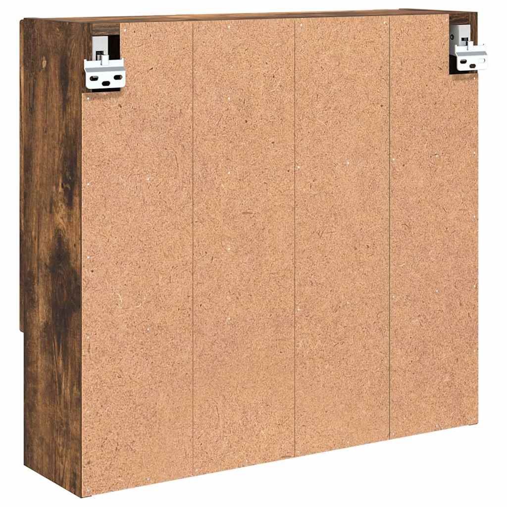 vidaXL Spiegelschrank Geräucherte Eiche 59 x 17 x 55 cm Holzwerkstoff