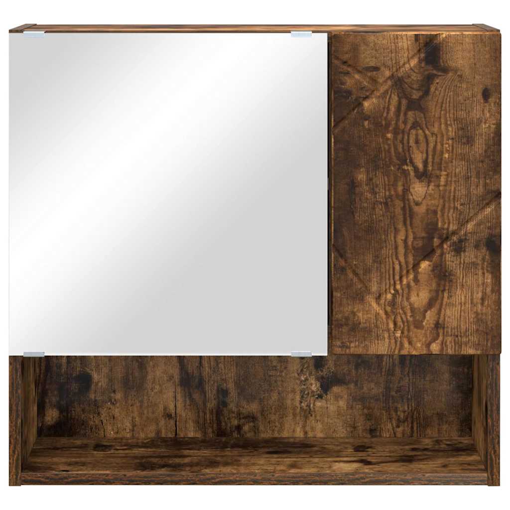 vidaXL Spiegelschrank Geräucherte Eiche 59 x 17 x 55 cm Holzwerkstoff