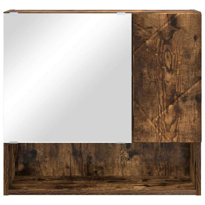 vidaXL Spiegelschrank Geräucherte Eiche 59 x 17 x 55 cm Holzwerkstoff