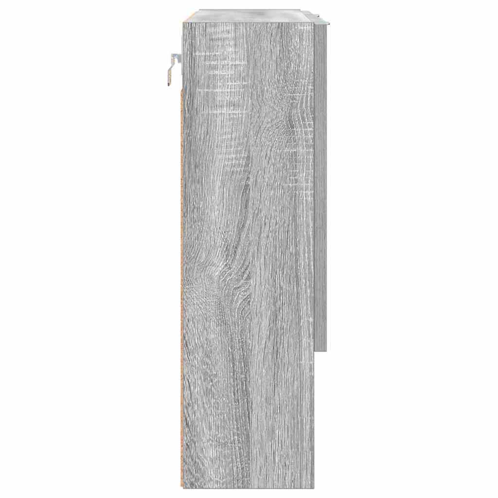 Spiegelschrank Graues Sonoma 59 x 17 x 55 cm Holzwerkstoff
