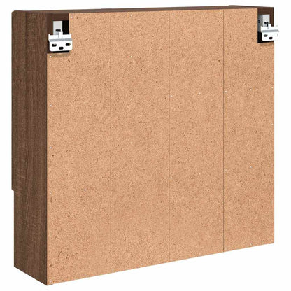 vidaXL Spiegelschrank Braun Eichen-Optik 59 x 17 x 55 cm Holzwerkstoff