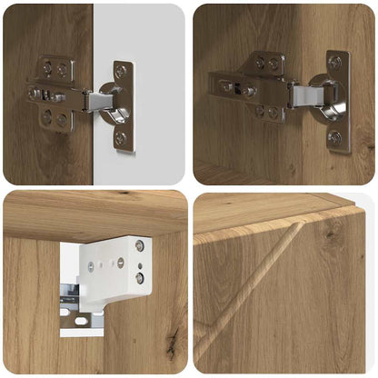 vidaXL Spiegelschrank Artisan-Eiche 59 x 17 x 55 cm Holzwerkstoff