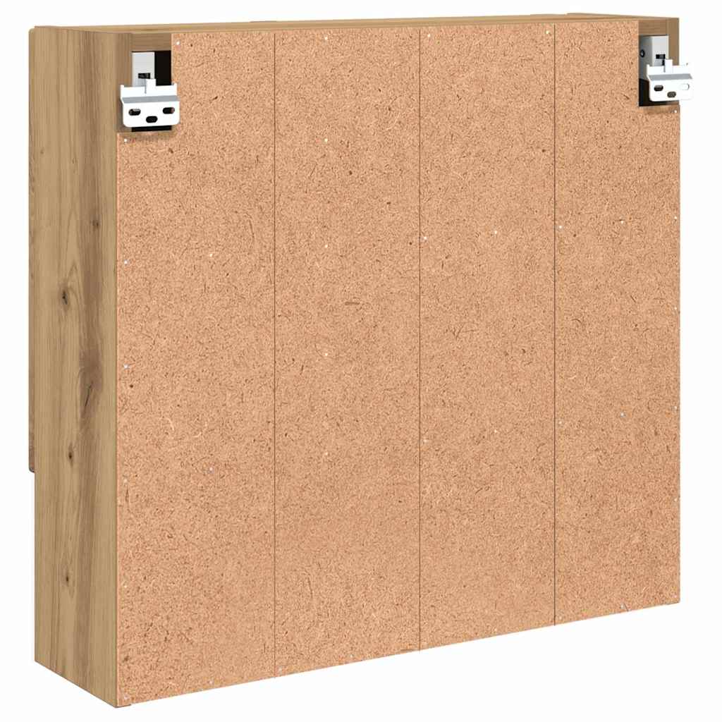 vidaXL Spiegelschrank Artisan-Eiche 59 x 17 x 55 cm Holzwerkstoff