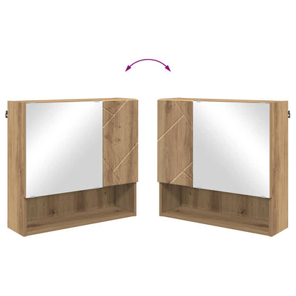 vidaXL Spiegelschrank Artisan-Eiche 59 x 17 x 55 cm Holzwerkstoff