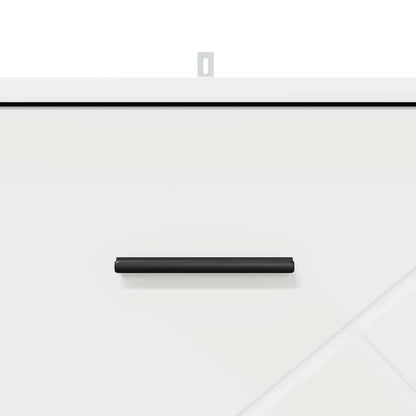 Nachttisch mit Schubladen Weiß 38 x 38 x 66 cm Holzwerkstoff