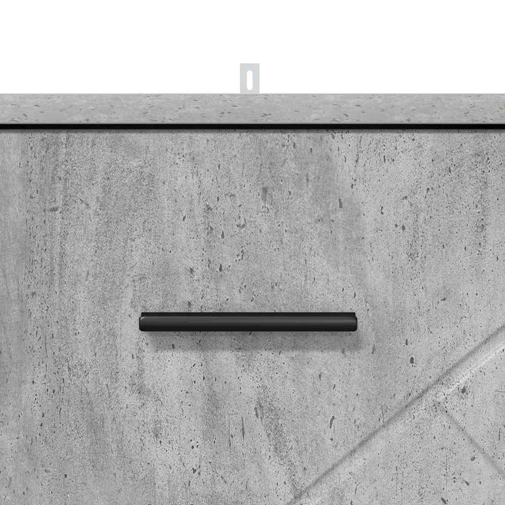 vidaXL Nachttisch Betongrau 38 x 38 x 66 cm Holzwerkstoff