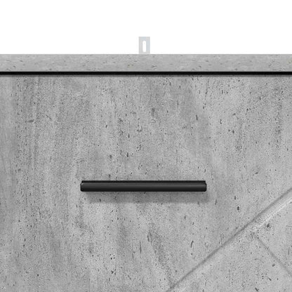 vidaXL Nachttisch Betongrau 38 x 38 x 66 cm Holzwerkstoff