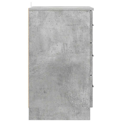 vidaXL Nachttisch Betongrau 38 x 38 x 66 cm Holzwerkstoff