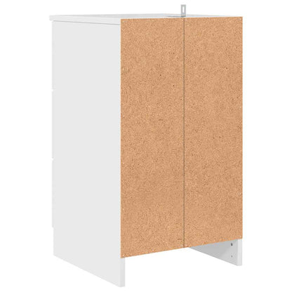 vidaXL Nachttisch Hochglanz-Weiß 38 x 38 x 66 cm Holzwerkstoff