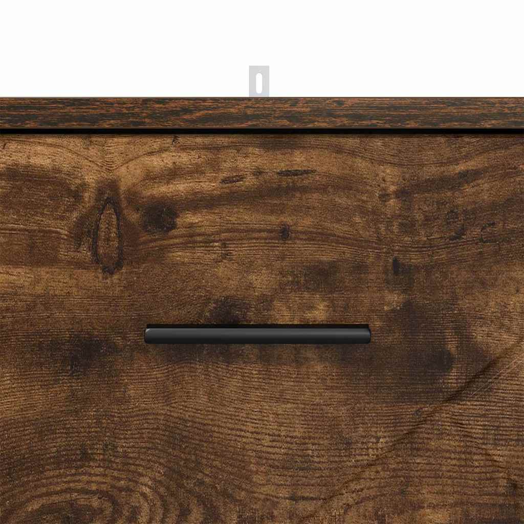 vidaXL Nachttisch Räuchereiche 38 x 38 x 66 cm Holzwerkstoff