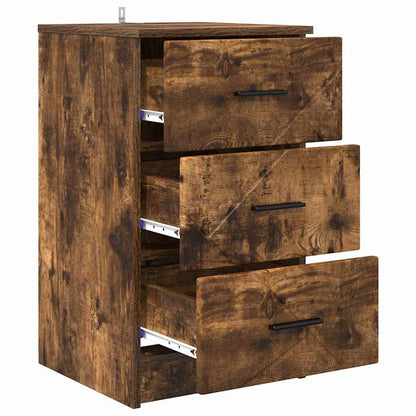 vidaXL Nachttisch Räuchereiche 38 x 38 x 66 cm Holzwerkstoff