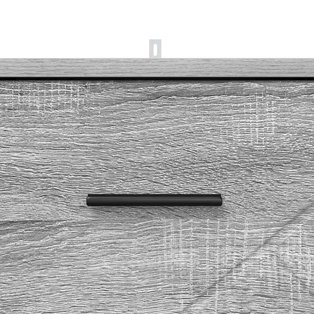 vidaXL Nachttisch Grau Sonoma 38 x 38 x 66 cm Holzwerkstoff