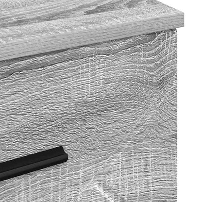 vidaXL Nachttisch Grau Sonoma 38 x 38 x 66 cm Holzwerkstoff