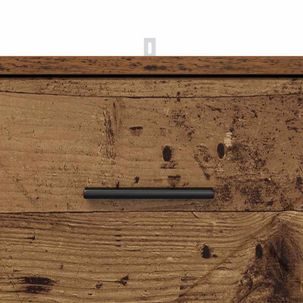 vidaXL Nachttisch mit Schubladen Altholz 38 x 38 x 66 cm Holzwerkstoff