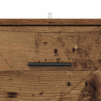 vidaXL Nachttisch mit Schubladen Altholz 38 x 38 x 66 cm Holzwerkstoff