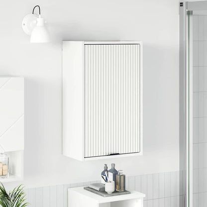 vidaXL Badezimmerschrank Weiß 39 x 23,5 x 65 cm Holzwerkstoff & Metall