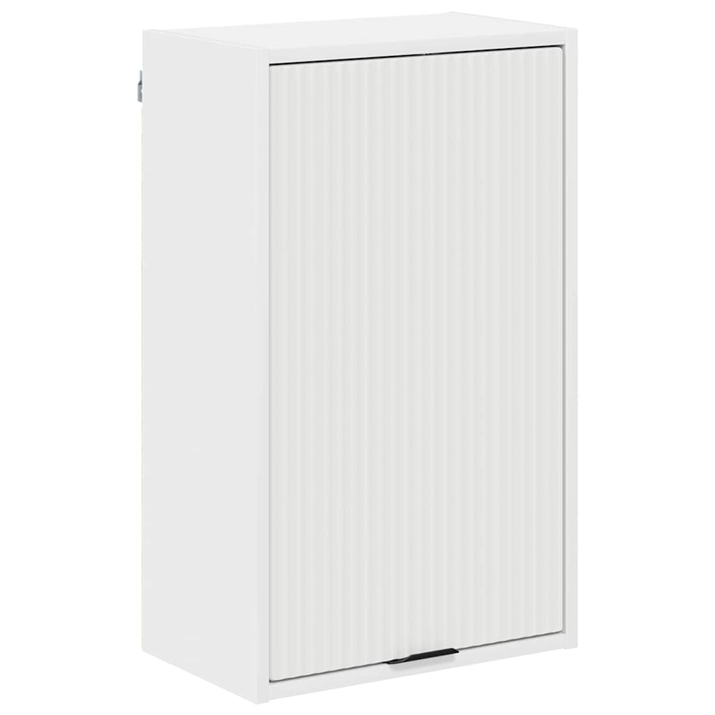 vidaXL Badezimmerschrank Weiß 39 x 23,5 x 65 cm Holzwerkstoff & Metall