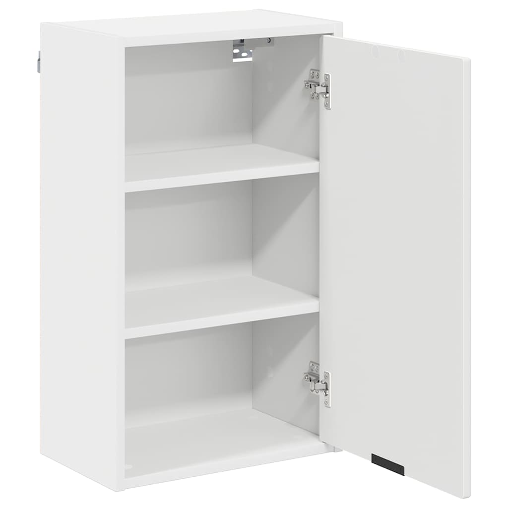 vidaXL Badezimmerschrank Weiß 39 x 23,5 x 65 cm Holzwerkstoff & Metall