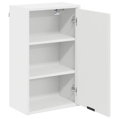 vidaXL Badezimmerschrank Weiß 39 x 23,5 x 65 cm Holzwerkstoff & Metall