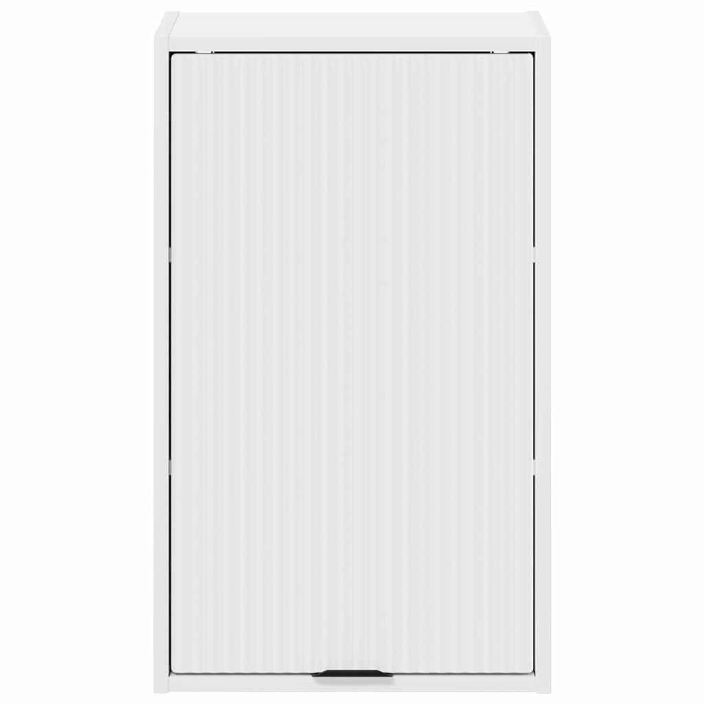 vidaXL Badezimmerschrank Weiß 39 x 23,5 x 65 cm Holzwerkstoff & Metall