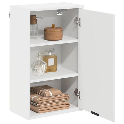 vidaXL Badezimmerschrank Weiß 39 x 23,5 x 65 cm Holzwerkstoff & Metall